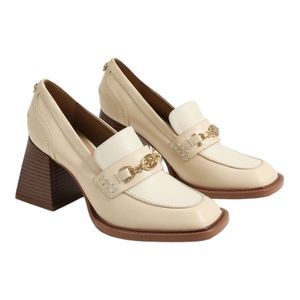 Sam Edelman Cream and Brown Loafers